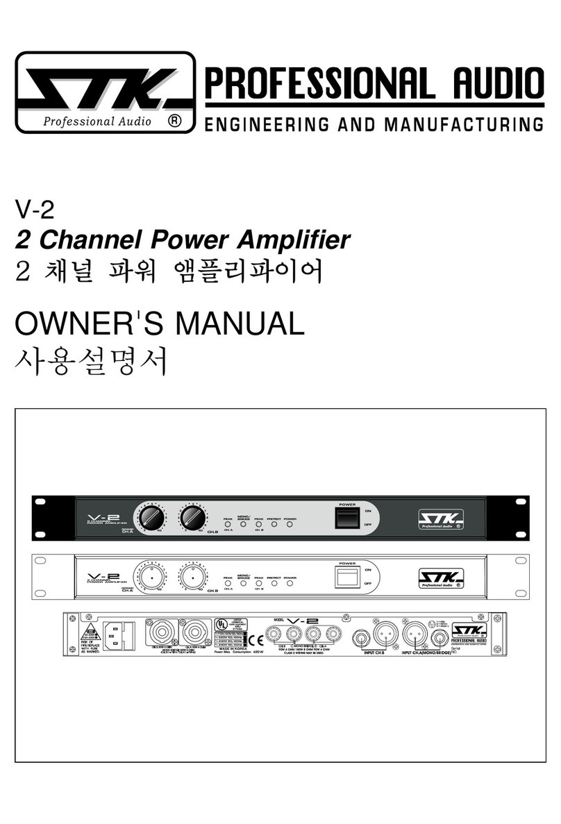 STK Professional Audio V-2 owner's manual
