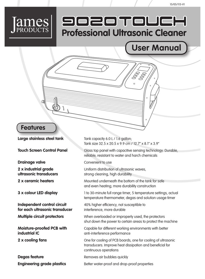 James products 9020 TOUCH user manual