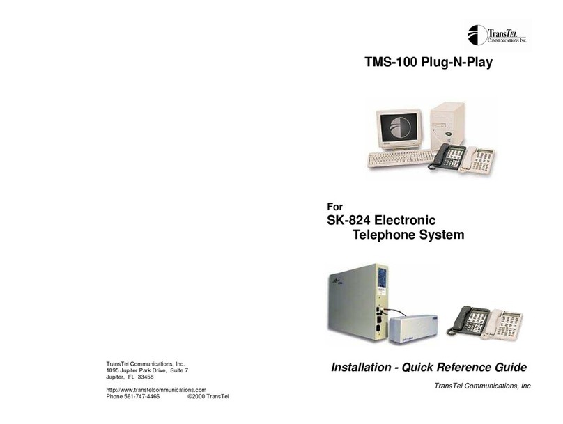 TransTel Communications SuperKey SK-824 User manual
