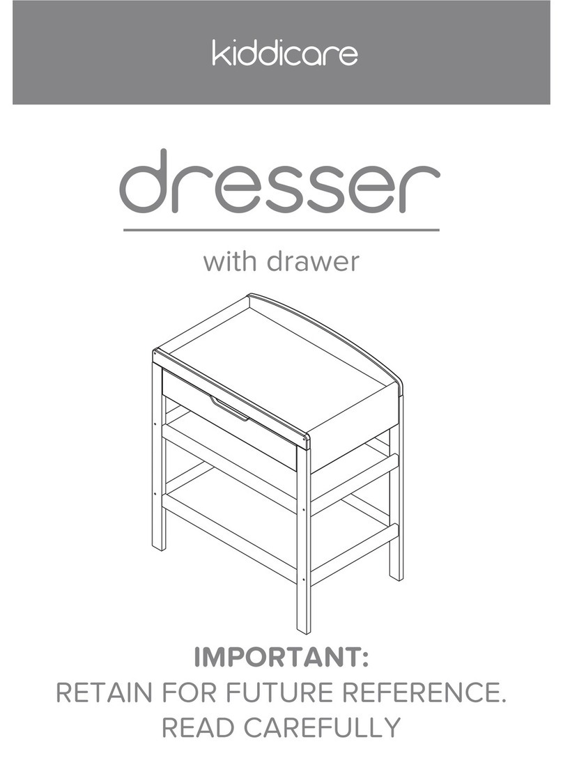Kiddicare Dresser User manual Kiddicare Dresser User manual