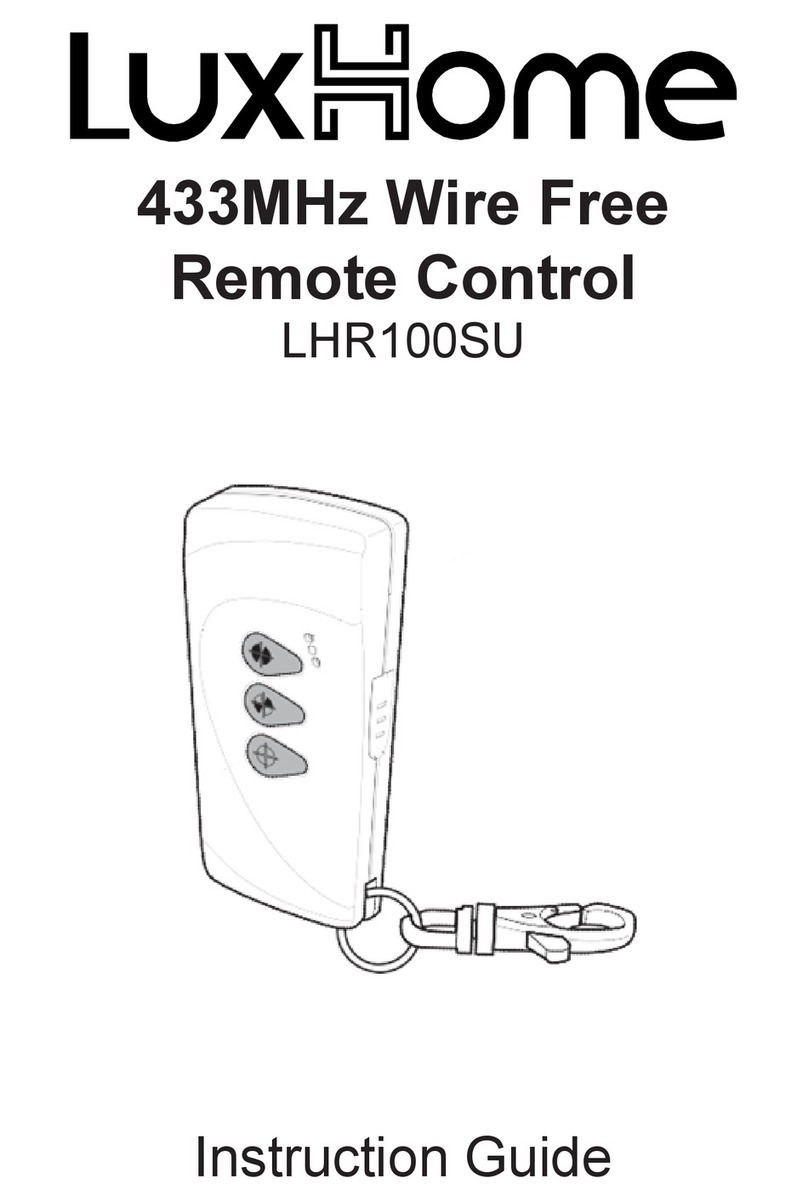 LuxHome LHR100SU Instruction guide