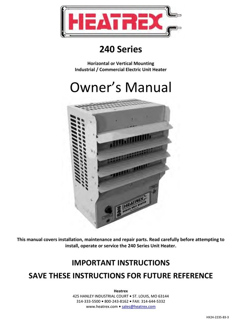 Heatrex 240 Series owner's manual