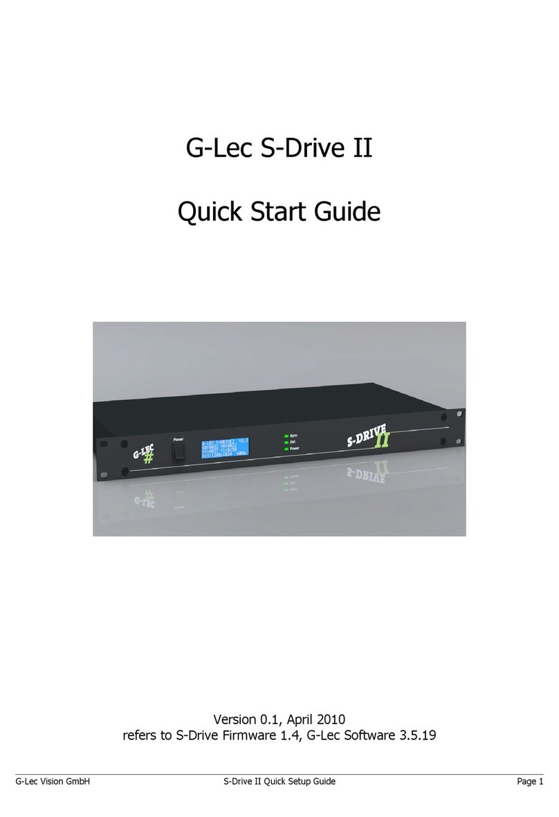 G-LEC S-Drive II quick start guide