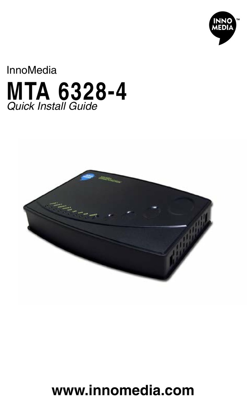 InnoMedia MTA 6328-4 Quick install guide