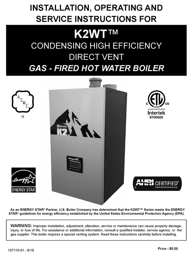 AHRI K2WT Installation, operating and service instructions