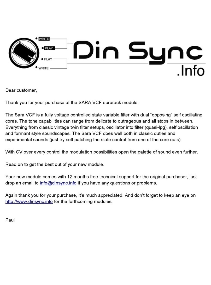 Din Sync SARA VCF manual Din Sync SARA VCF manual