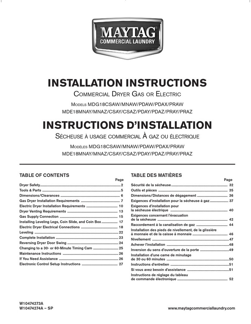 Maytag MDG18CMNAW User manual