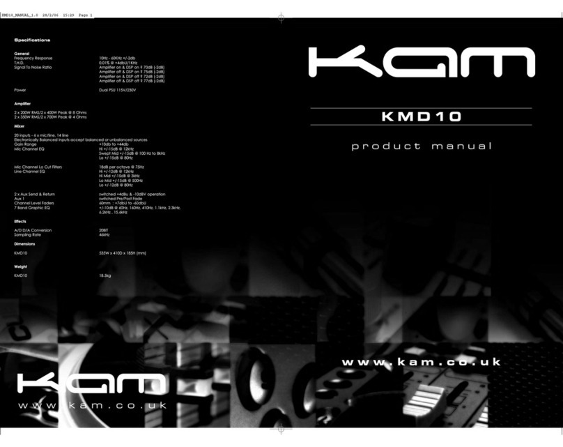 KAM KMD10 product manual