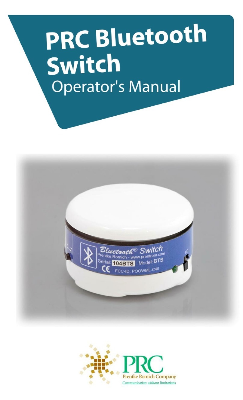 Prentke Romich Company BTS Operator's manual