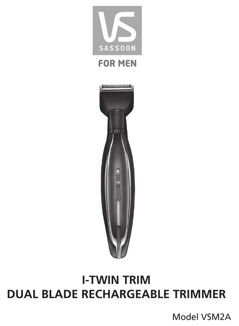 Vidal Sassoon i-Twin TrimVSM2A User manual