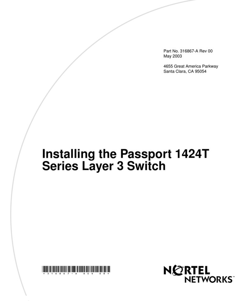 Nortel Passport 1424T Instruction Manual