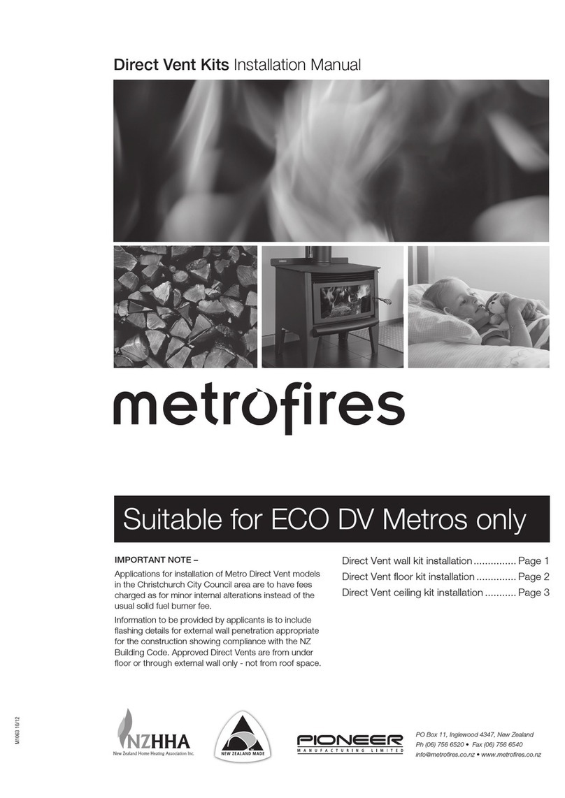metrofires DV Wall Kit installation manual