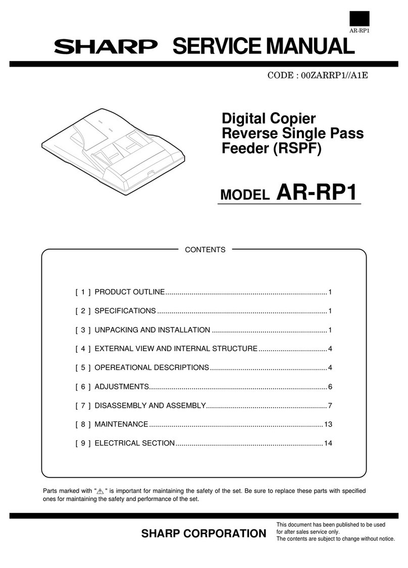 Sharp AR-RP1 User manual