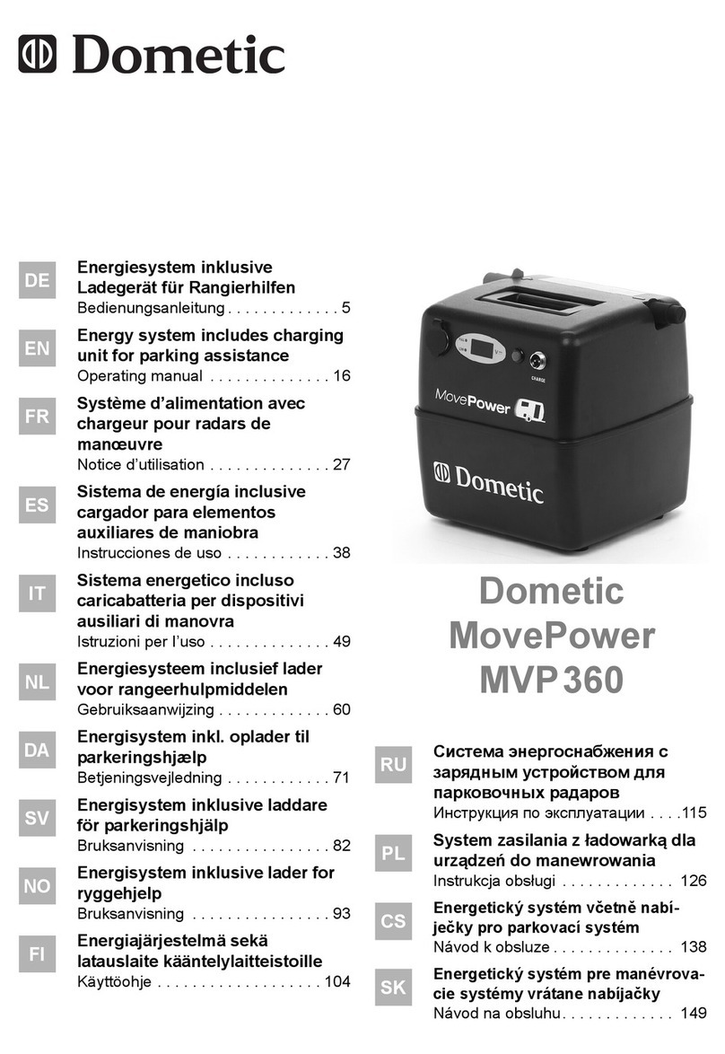 Dometic movepower mvp360 operating manual