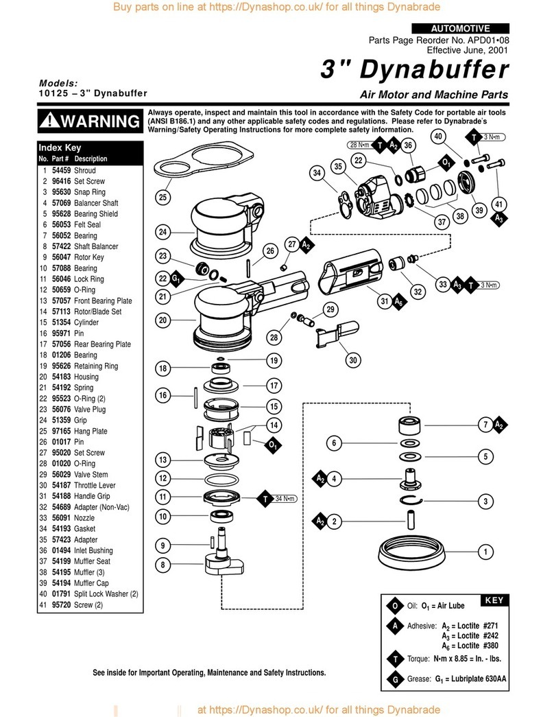 Dynabrade Dynabuffer 10125 User guide