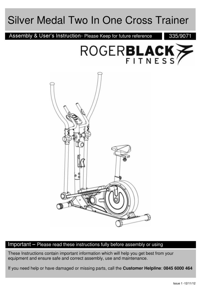 Rogerblack Cross Trainer User instruction