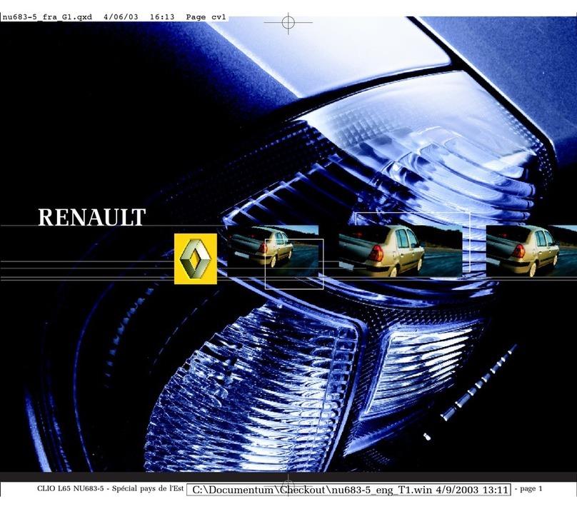 Renault Clio 2003 User manual Renault Clio 2003 User manual