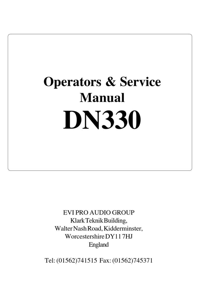 Klark Teknik dn330 Operator's manual