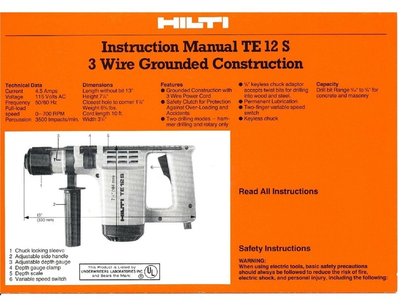 Hilti TE 12-S User manual