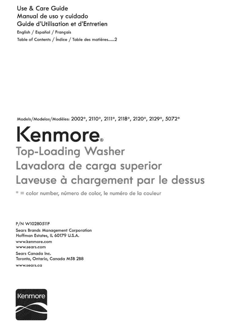 Kenmore 110.20022012 Use and care guide