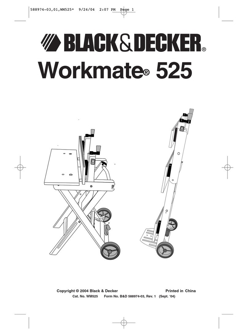 Black & Decker Workmate 525 instruction manual