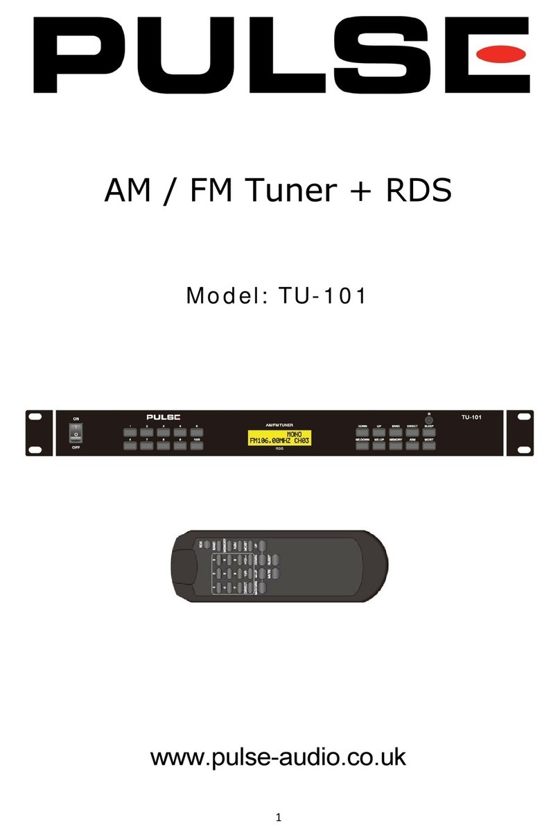 PULSE+ TU-101 User manual