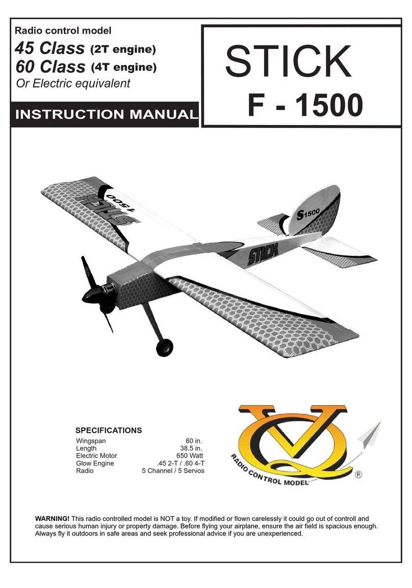 Radio control model F-1500 User manual