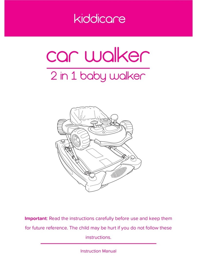 Kiddicare car walker instruction manual