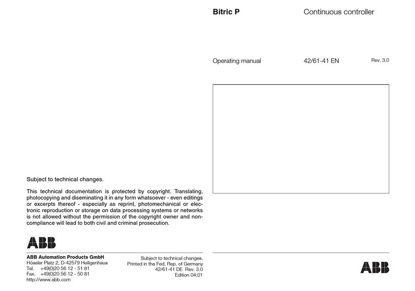 ABB Bitric P operating manual