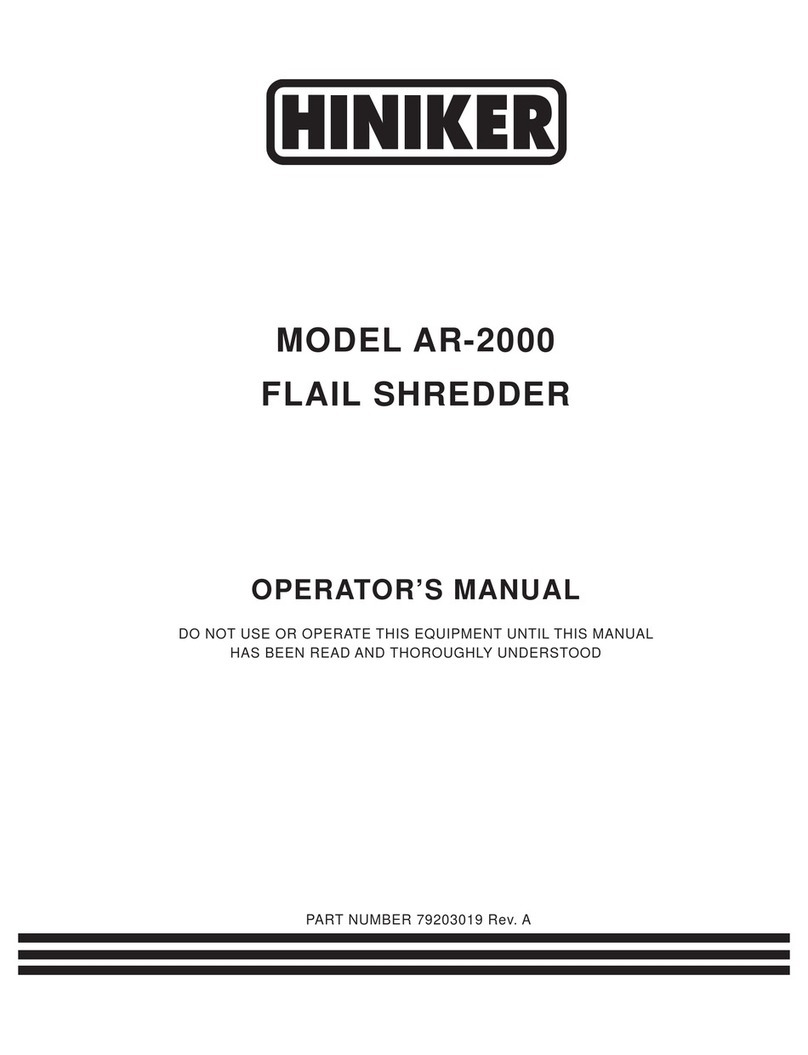 Hiniker AR-2000 User manual