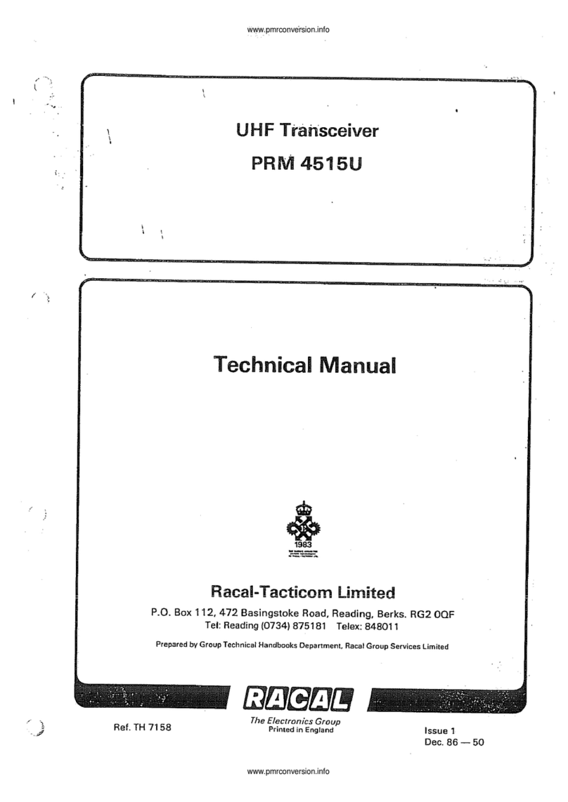 Racal-Tacticom PRM 4515U Technical manual
