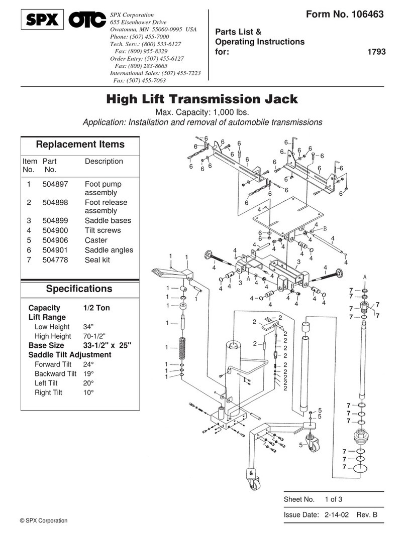 SPX 1793 operating instructions