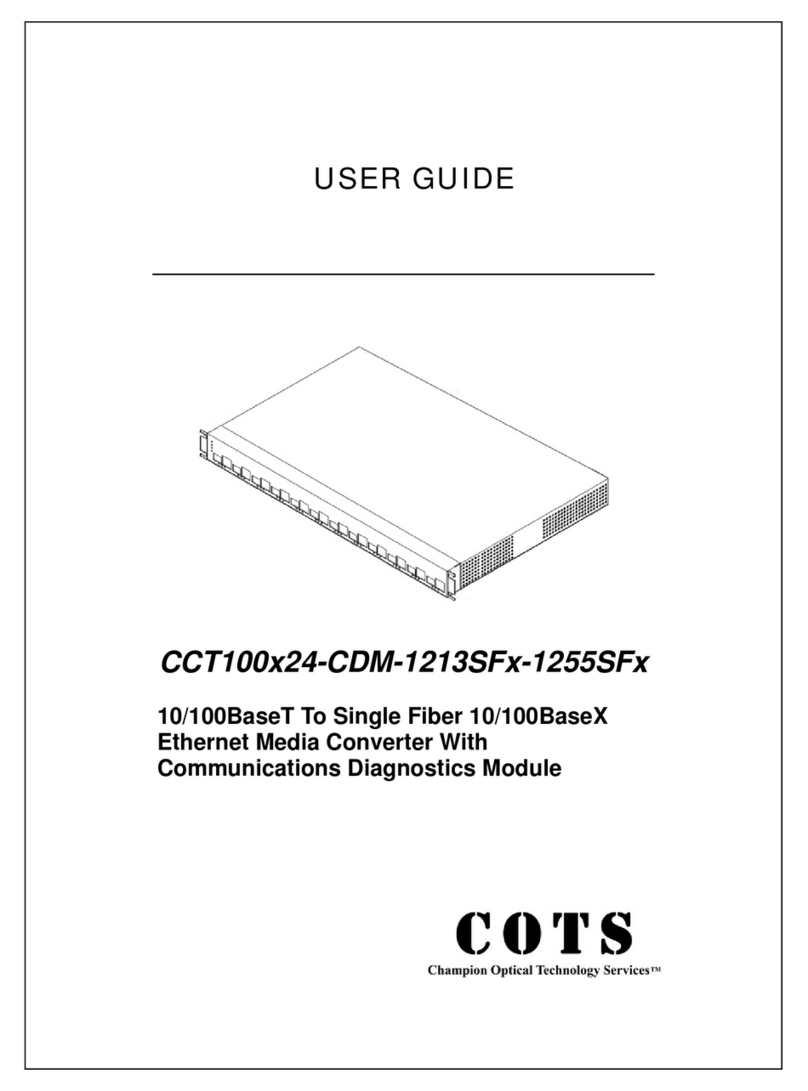 COTS CCT100x24 user guide