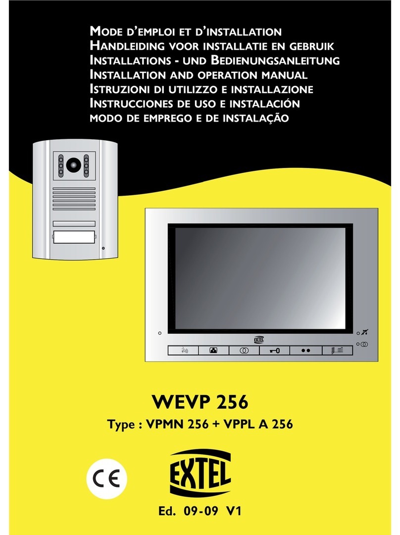 Extel WEVP 256 User manual Extel WEVP 256 User manual
