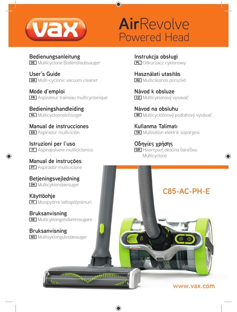Vax C85-AC-PH-E User manual