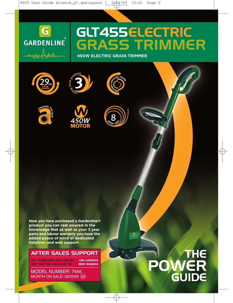 Gardenline GLT455 Instruction Manual