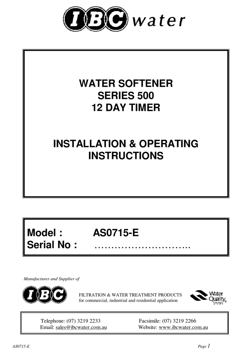 IBC Water 500 series Manual
