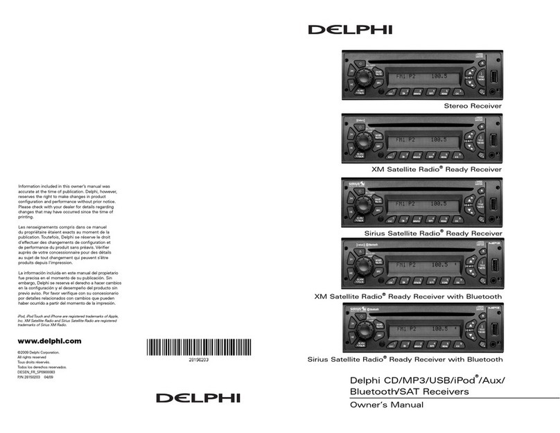 Delphi DEA355 owner's manual