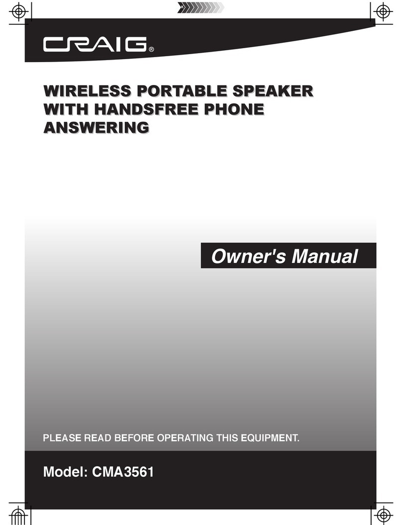 Craig cma3561 owner's manual