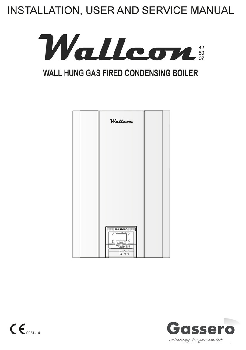 gassero wallcon Installation, user and service manual