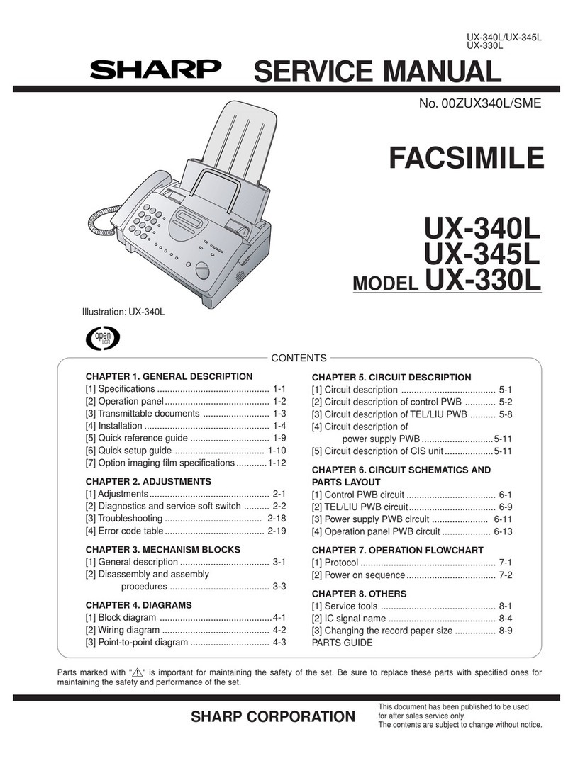Sharp UX-340L User manual Sharp UX-340L User manual