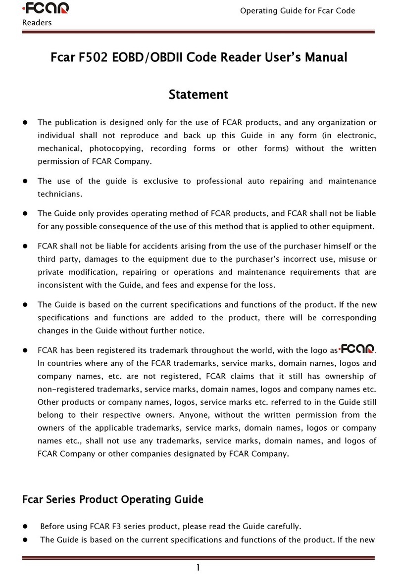 Fcar F502 EOBD user manual