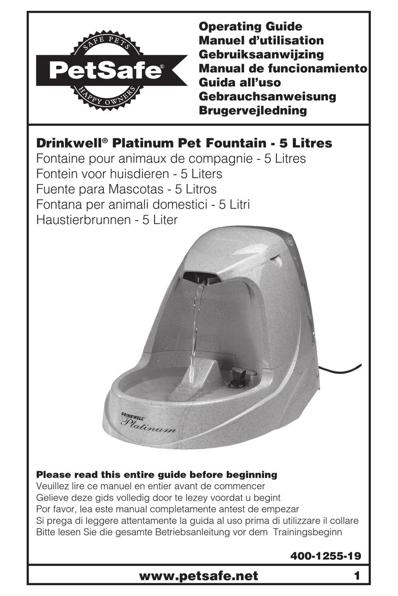 Petsafe DrinkWell operating guide