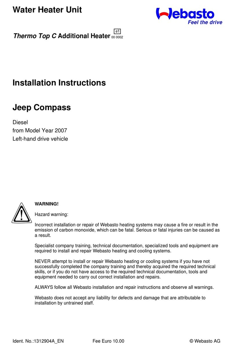 Webasto Thermo Top C installation instructions