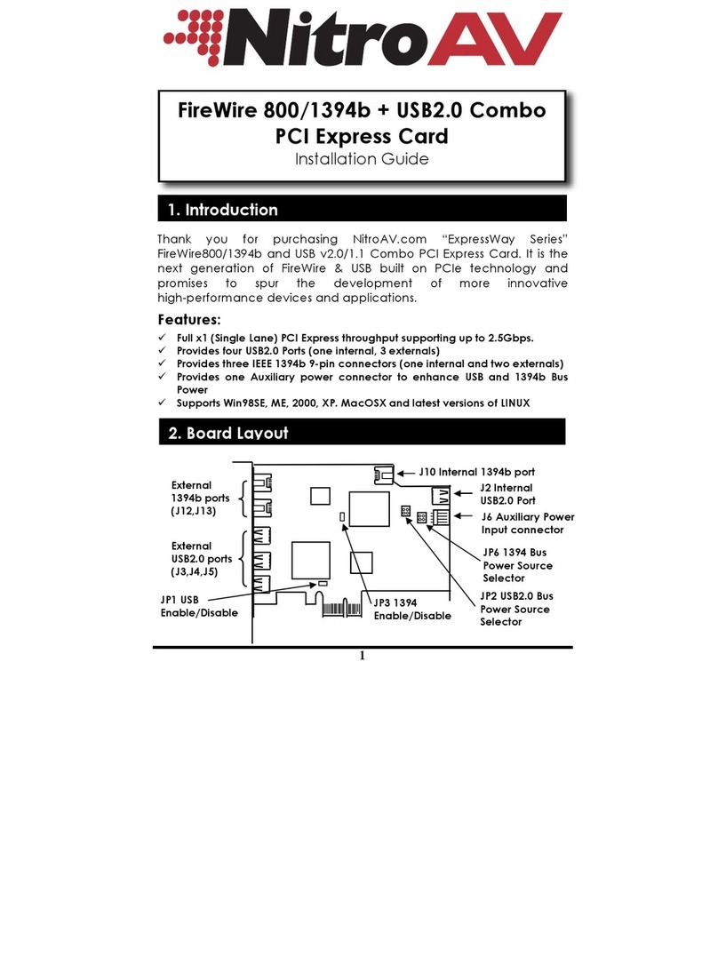 NitroAV FW8USB2 User manual