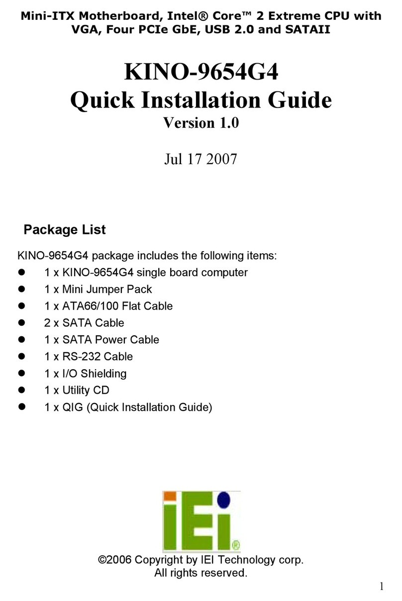 IEI Technology Kino-9654G4 User manual IEI Technology Kino-9654G4 User manual