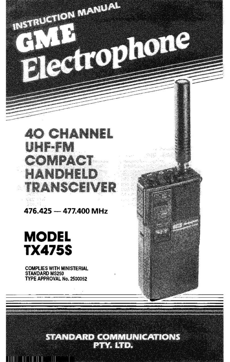 GME Electrophone TX475S instruction manual