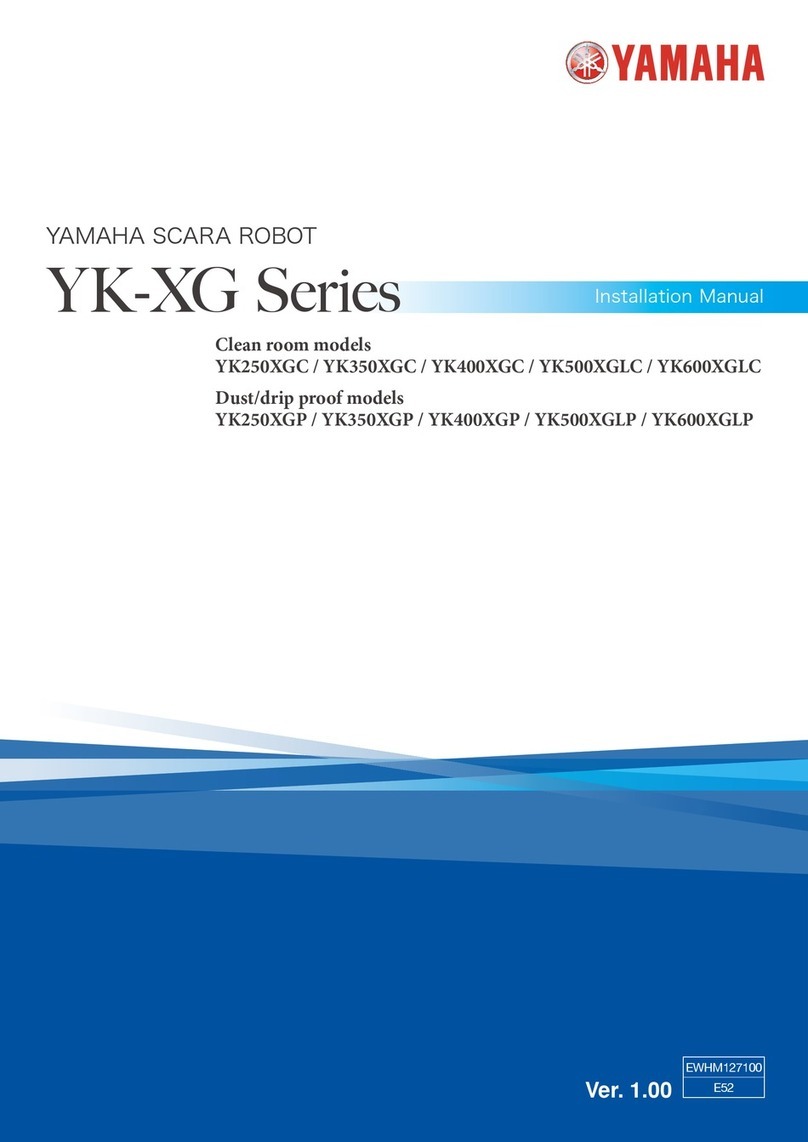 Yamaha YK250XGC installation manual
