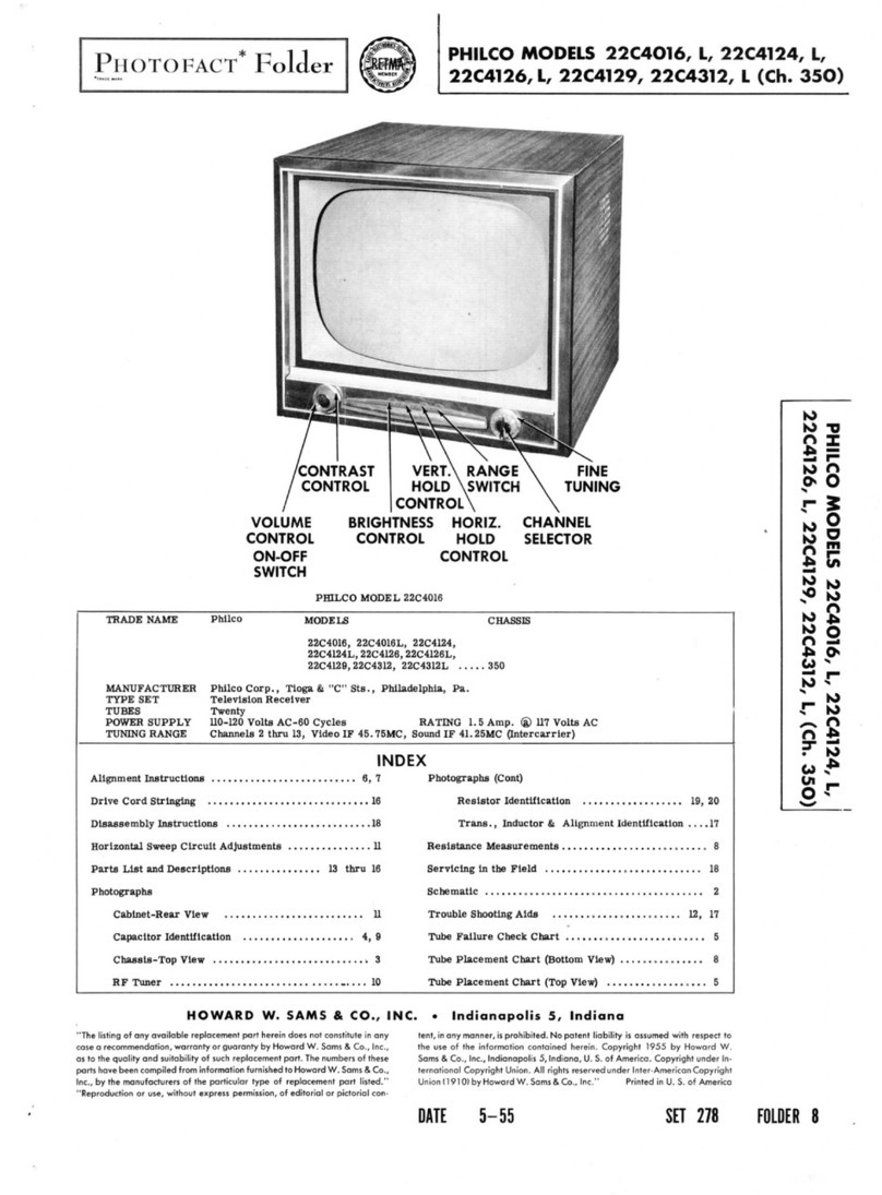 Philco 2C4O16 User manual Philco 2C4O16 User manual