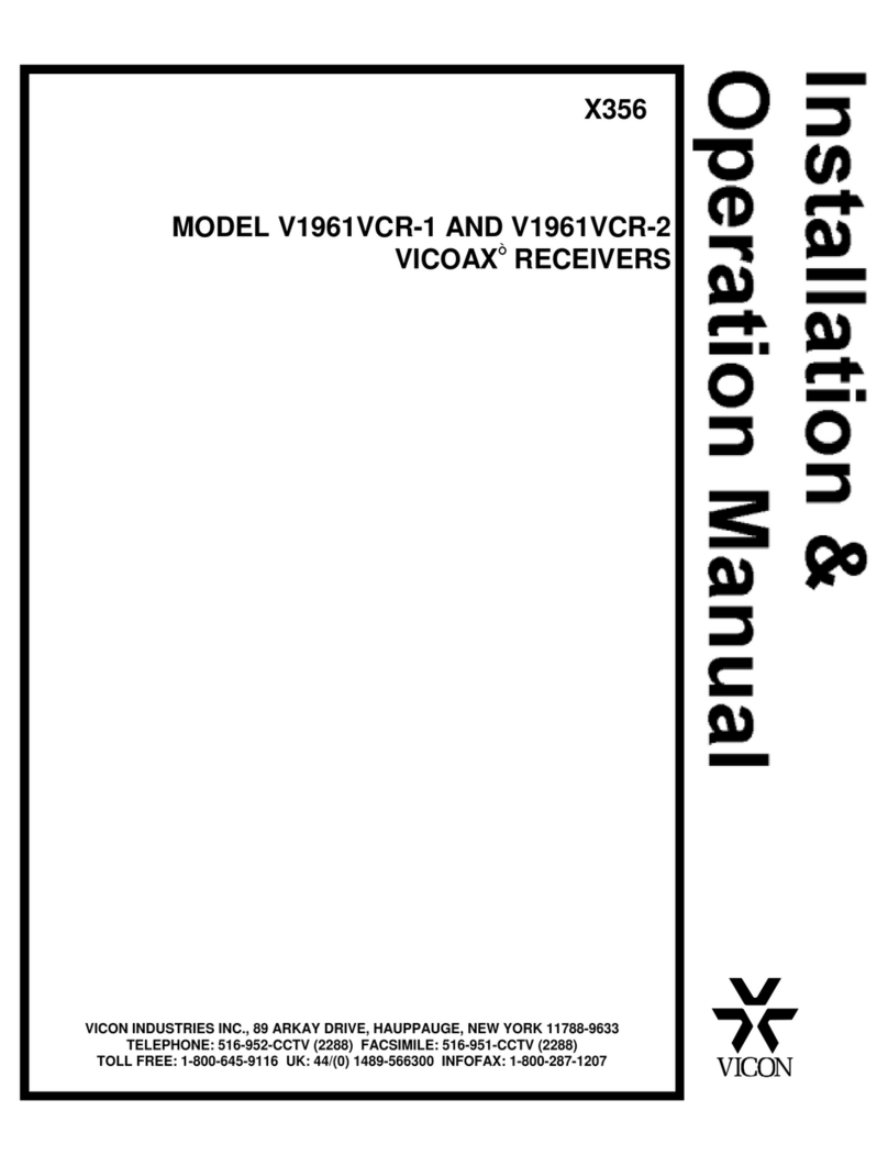 Vicon VICOAX V1961VCR-1 User manual